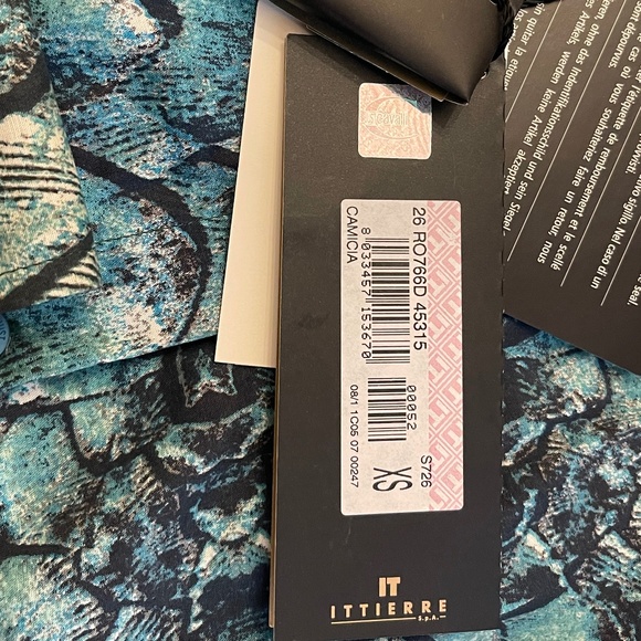 NWT! Just Cavalli By Roberto Cavalli Fish Scale Blouse Size: XS - Picture 5 of 15